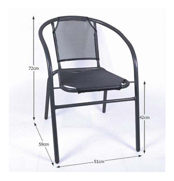 Kerti szék Tapi (sötétszürke)