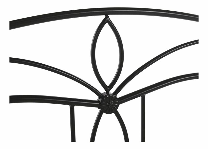 Franciaágy 180 cm ANTALIA (ágyráccsal) (fekete)