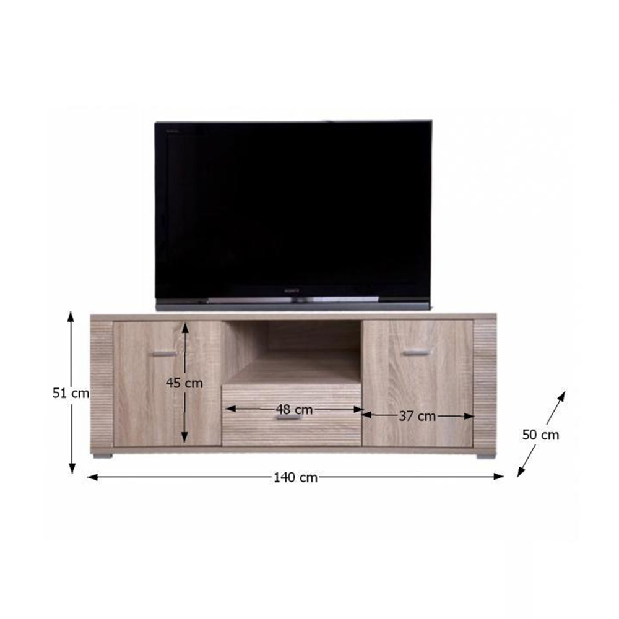 TV asztal/szekrény Gary Typ 13 2D1S