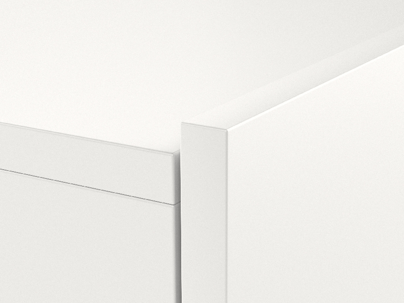 TV asztal/szekrény Savanna 160 (matt fehér + fényes szürke) (világítással) *kiárusítás