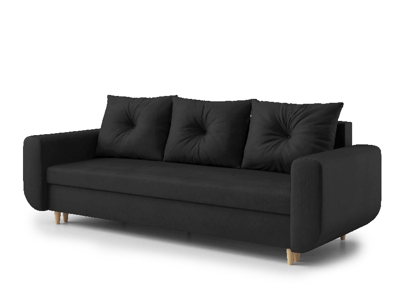 Háromszemélyes kanapé Maugli (fekete)