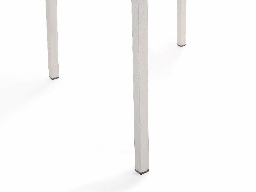 Kerti étkező szett Grosso (átlátszó) (üveglappal 180x90 cm) (szürke szék)
