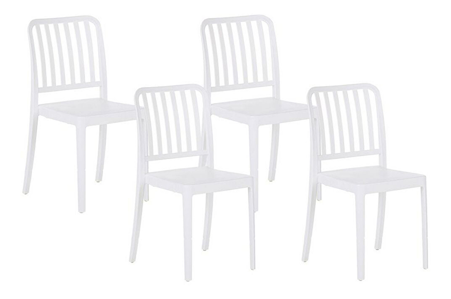 Kerti szék készlet (4 db.) Sinnamon (fehér) 