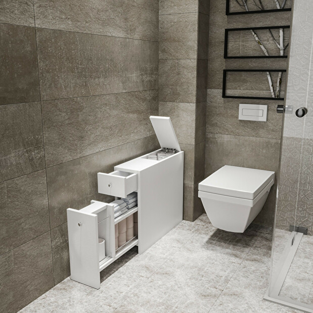 Fürdőszoba szekrény Calena (fehér)