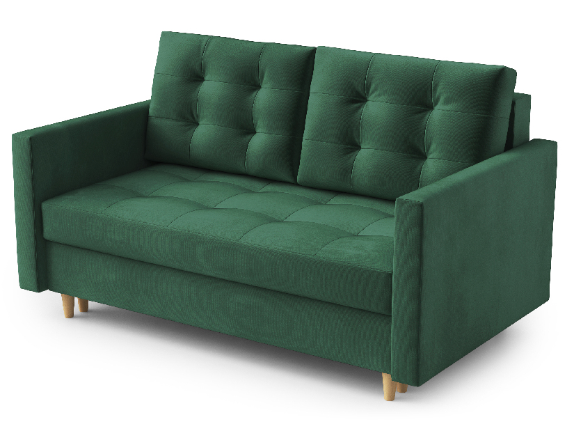 Kétszemélyes kanapé Jennifer (sötétzöld)