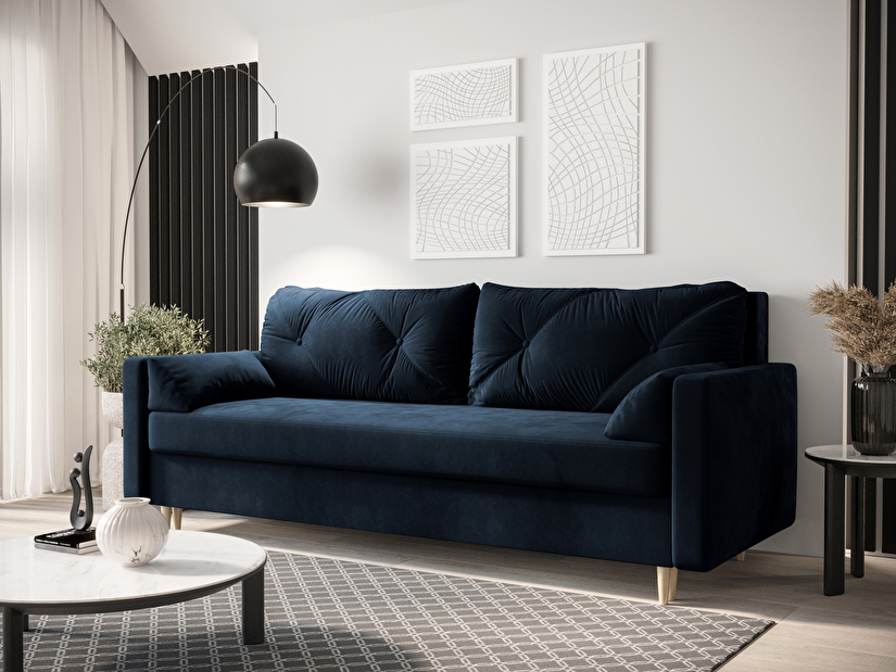 Kétszemélyes kanapé Aura (sötétzöld)