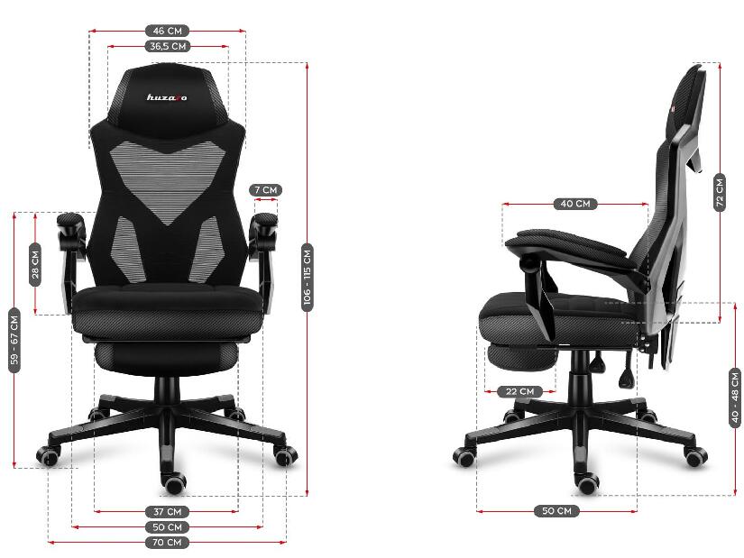 Játék szék Cruiser 3 (fekete + karbon)