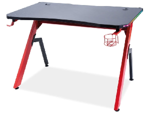 PC asztal Babara (fekete + piros)