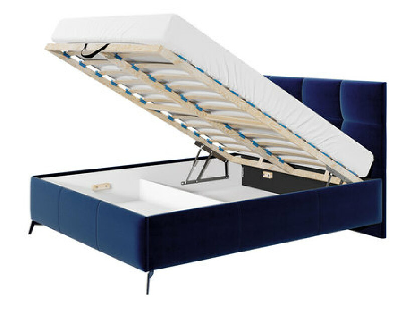 Kárpitozott ágy tárolóhellyel Waverly (160x200) (Fresh 01)