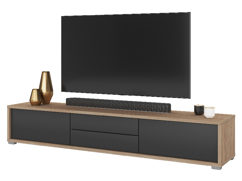 TV asztal Fiora 39 (olajozott tölgy + antracit)