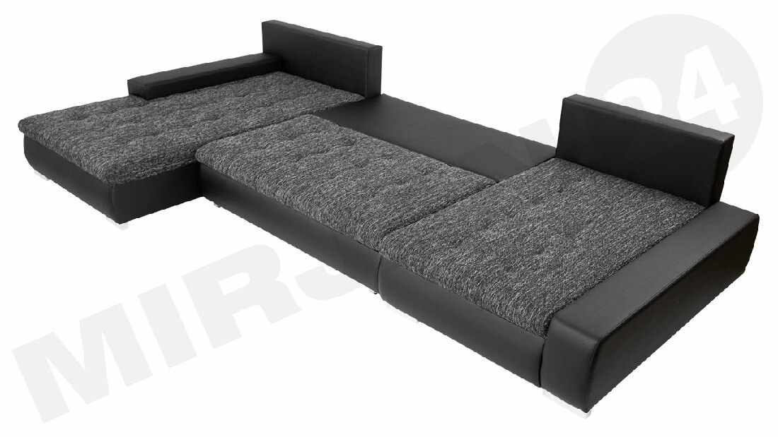 U alakú kanapé Mirjan Carmine (öko-bőr soft 017 + lawa 05)