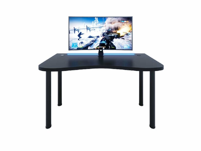 Gamer PC asztal Gamer Y (fekete) (RGB LED világítással)