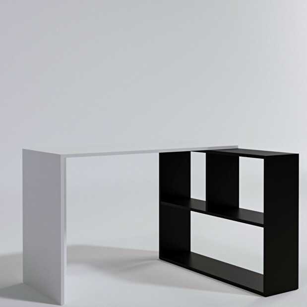 PC asztal Cavalier (fehér + fekete)