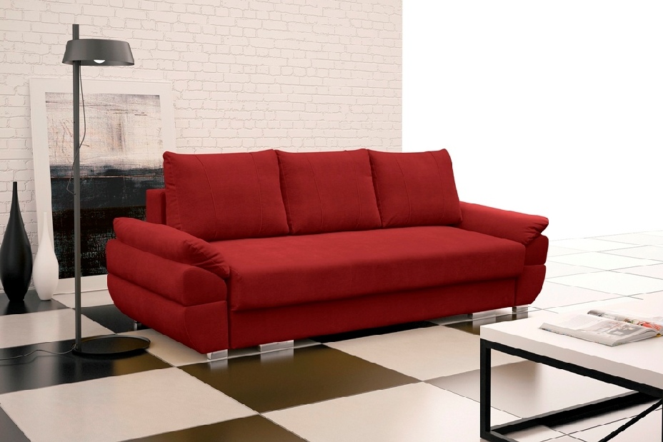 Háromszemélyes kanapé Benny (piros)