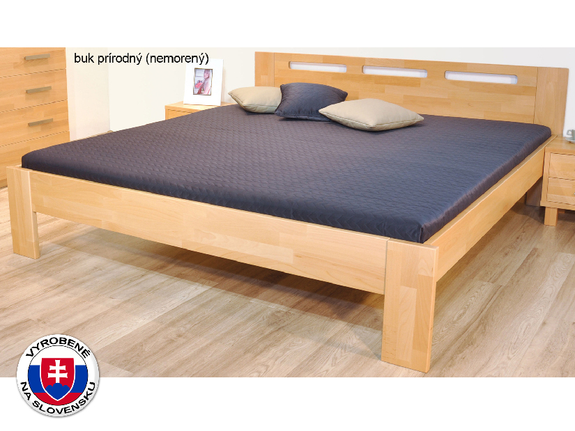 Egyszemélyes ágy 210x120 cm Neoma (masszív)
