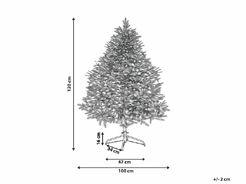 Karácsonyfa 120 cm Maska (fehér)