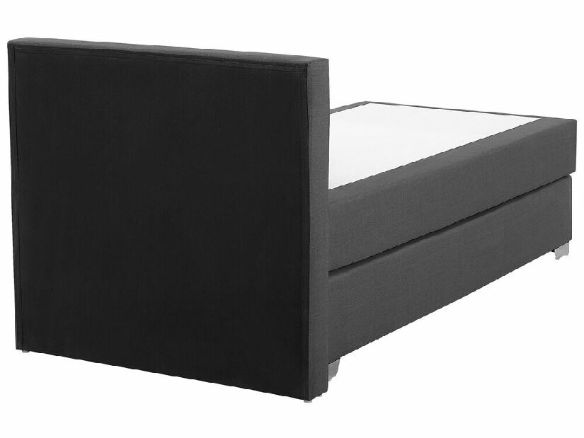 Egyszemélyes ágy Boxspring 90 cm PREMIER (matracokkal) (szürke)