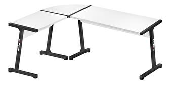 Sarok PC asztal Hyperion 6.0 (fekete + fehér)