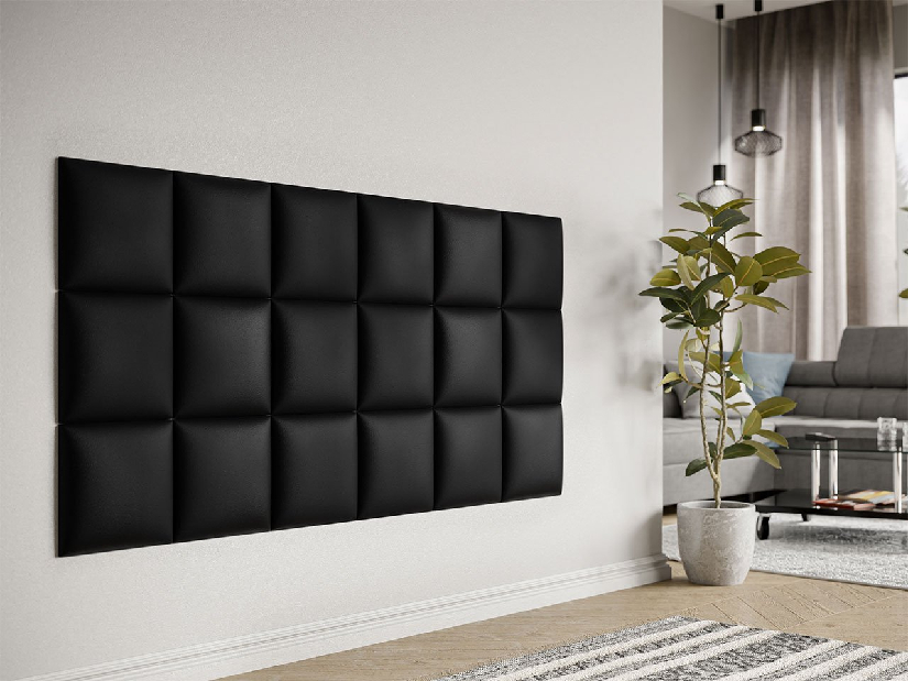 Kárpitozott fali panel Mirjan Pazara 30x30 (öko-bőr Soft 011 + fekete)
