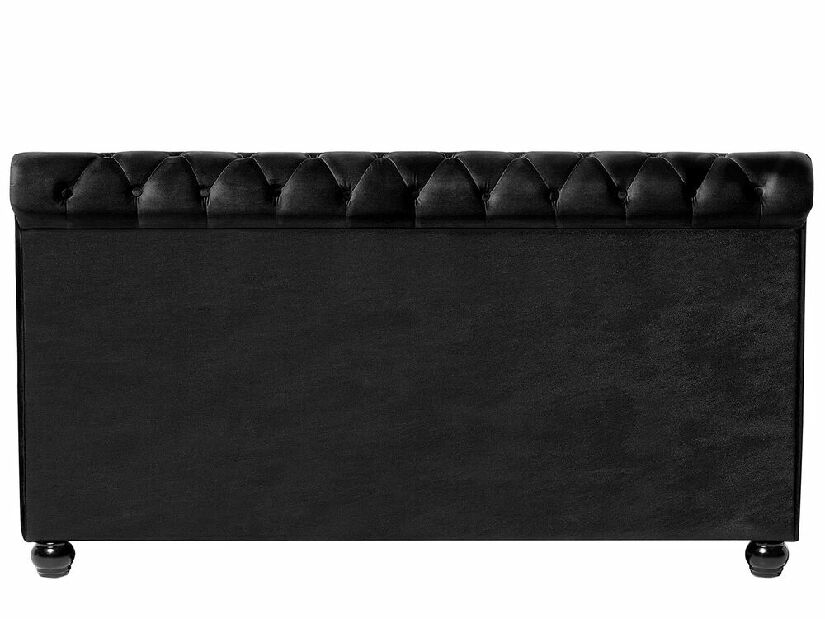 Franciaágy 180 cm ARCHON (ágyráccsal) (fekete)