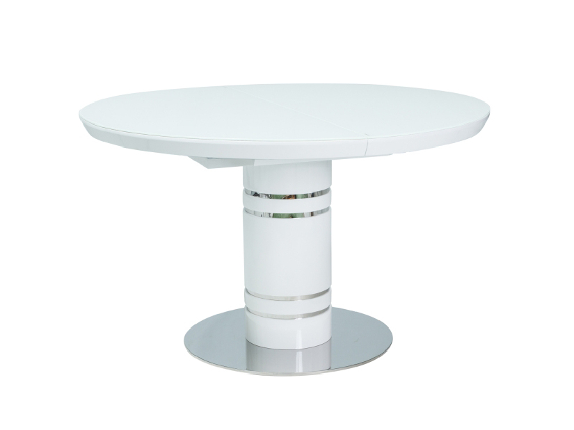 Széthúzható étkezőasztal 120-160 cm Susie (fehér + fehér) (4 6 fő részére)