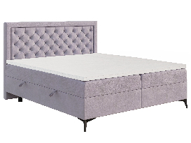 Egyszemélyes ágy Boxspring 120 cm Lavande (levendula) (matraccal és tárolóhellyel)