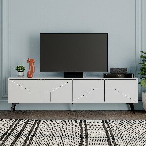 TV asztal/szekrény Duben (fehér)