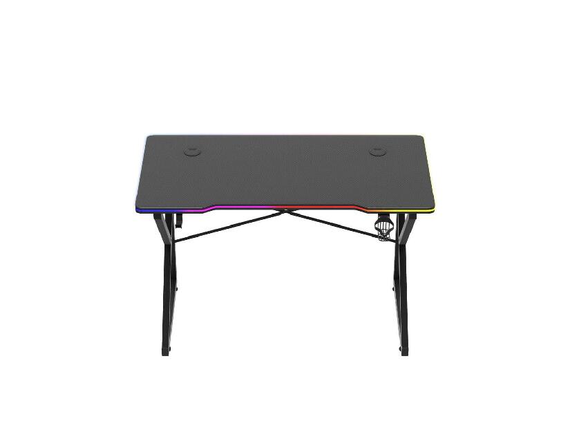 PC asztal Hyperion 1.7 (fekete + többszínű) (LED világítással)