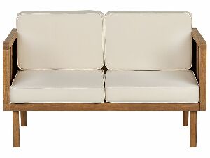 Kerti kanapé Blas (világos fa + krém)