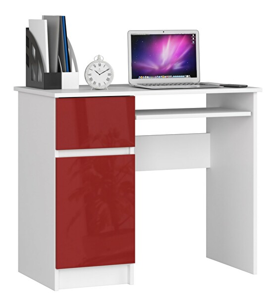 PC asztal Bhaskar (fényes piros) (B)