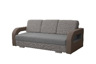 Háromszemélyes kanapé Liku (világosbarna + világosszürke)