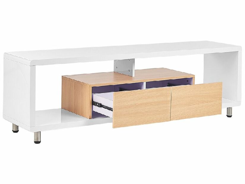 TV asztal/szekrény Knoza (fehér)