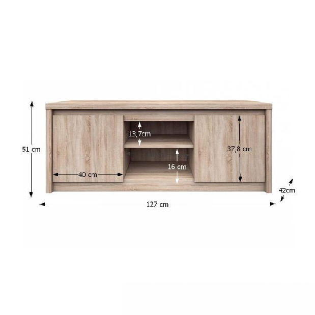 TV asztal/szekrény Rihana Typ 16 2D *bazár