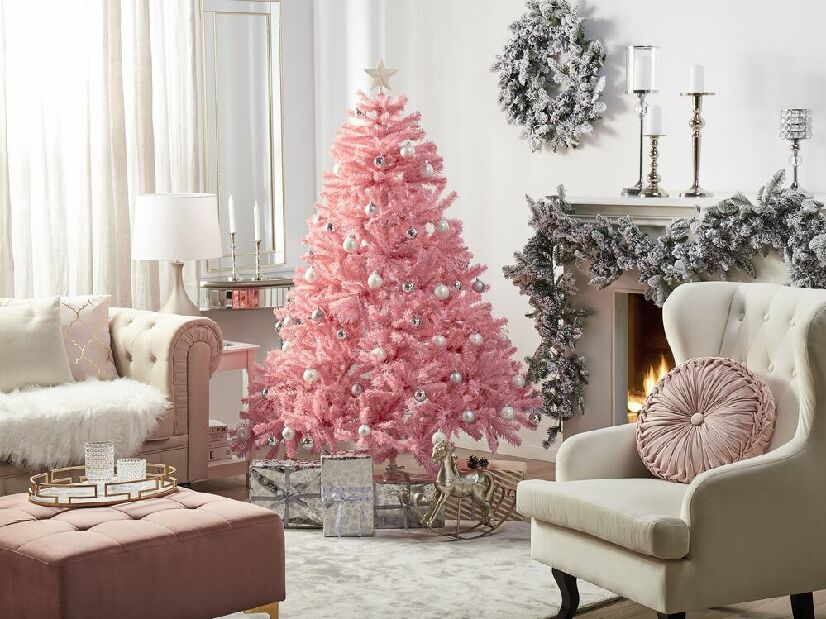 Karácsonyfa 180 cm Fergus (rózsaszín)