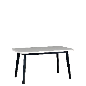 Asztal 80 x 140+180 VI (fehér L) (fekete)