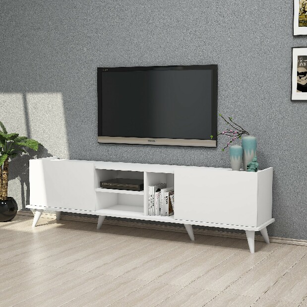 TV asztal/szekrény Emir (fehér)