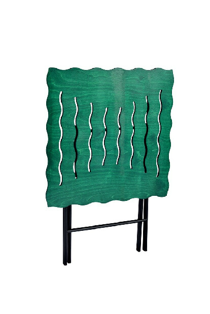 Kerti asztal és szék készlet (3 db.) Bonita (zöld + fekete)