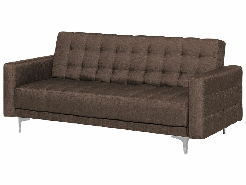Háromszemélyes kanapé ABERLADY (textil) (sötétbarna)