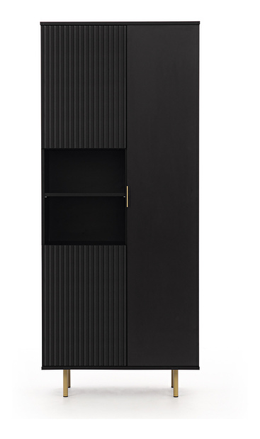 Polcos szekrény Nalani R3D (fekete)