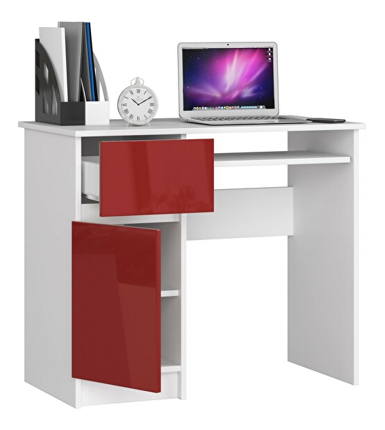 PC asztal Bhaskar (fényes piros) (B)