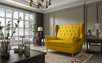 Dupla kanapé Arisea (sárga)