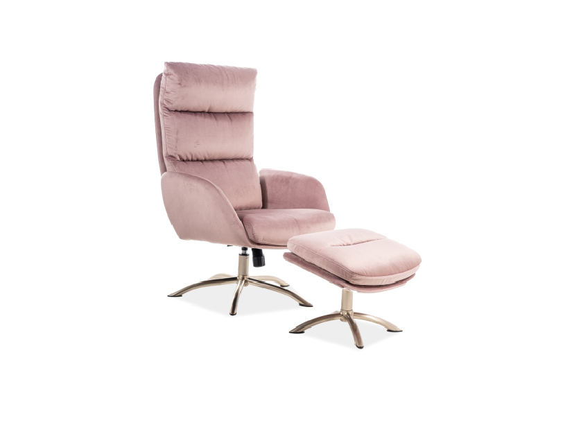 Relax fotel Maryrose (rózsaszín + antracit)