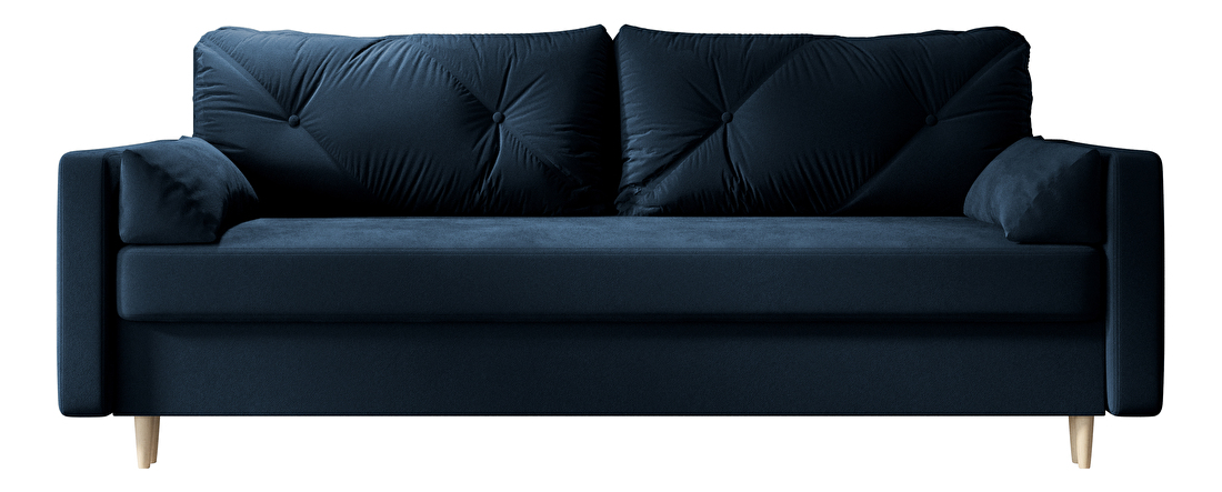 Kétszemélyes kanapé Aura (sötétkék)