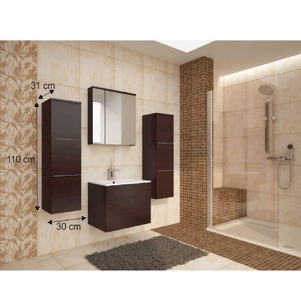Fürdőszoba szekrény Maeve (wenge)