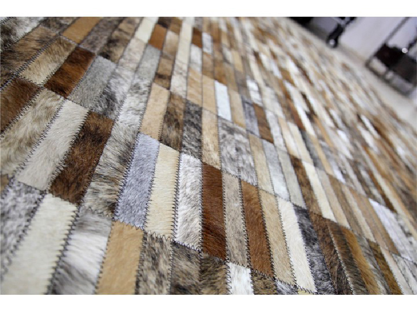 Bőr szőnyeg Típus 05 (marhabőr + patchwork minta) *kiárusítás