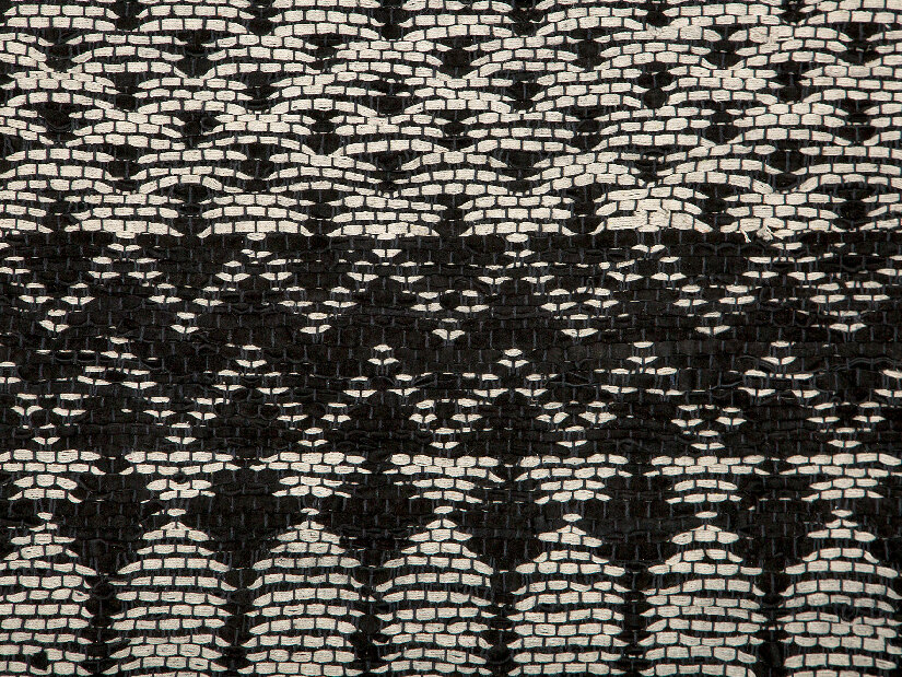 Szőnyeg 140x200 cm SAKURA (szövet) (fekete)