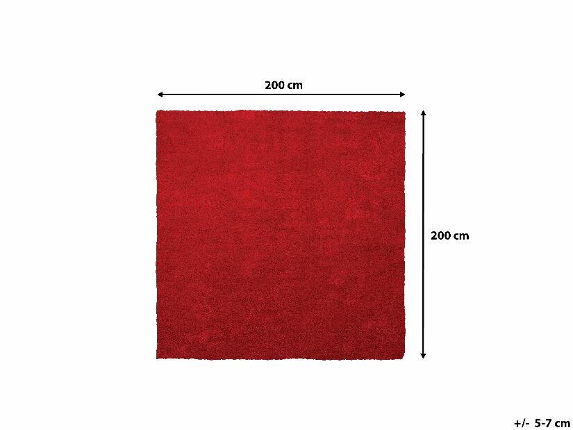 Szőnyeg 200x200 cm Damte (piros)