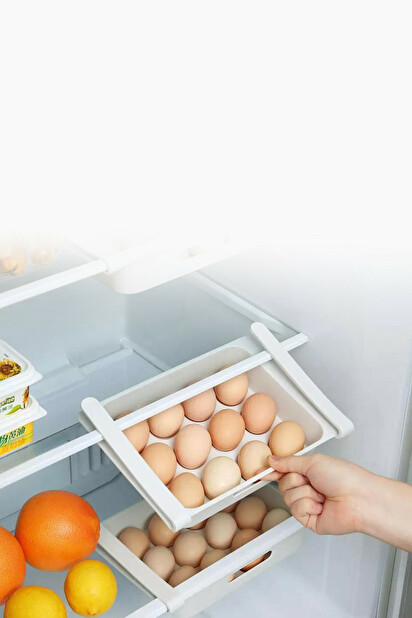 Tojástartó a hűtőszekrénybe Mona (fehér)