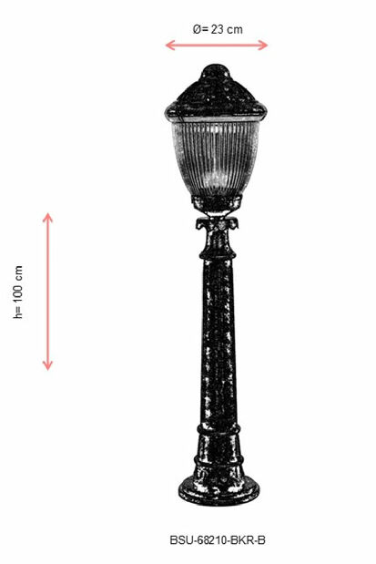 Kültéri álló lámpa Dominique (barna)