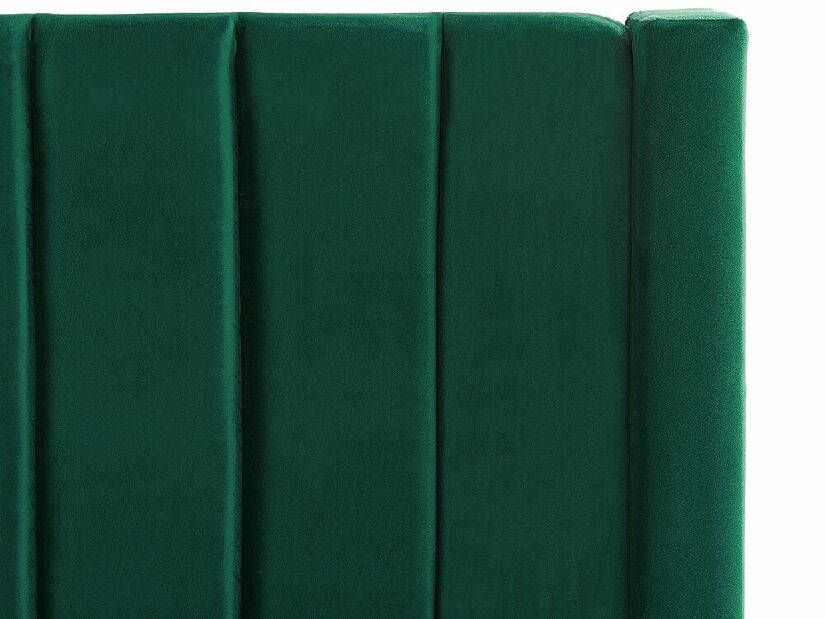 Franciaágy 140 cm Noya (zöld) (ágyráccsal) (tárolóhellyel)